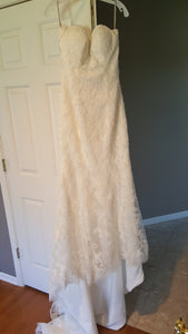 Maggie Sottero 'Chesney' size 10 new wedding dress front view on hanger