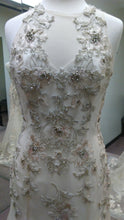Load image into Gallery viewer, Badgley Mischka &#39;Dietrich&#39; size 6 sample wedding dress front view close up
