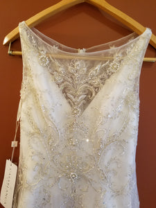 Casablanca '2211' size 4 new wedding dress front view on hanger