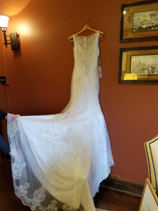 Casablanca '2211' size 4 new wedding dress back view on hanger