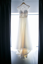 Load image into Gallery viewer, Tara Keely &#39;2552&#39; size 2 used wedding dress front view on hanger
