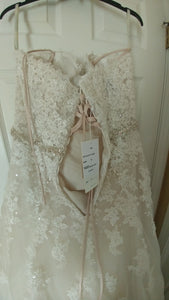 Sophia Tolli '11552' size 12 new wedding dress back view on hanger