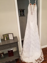 Load image into Gallery viewer, Simply Bridal &#39;80842&#39; size 8 new wedding dress back view on hanger
