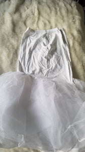 David's Bridal 'Ivory Ballgown' size 18 used wedding dress view of slip