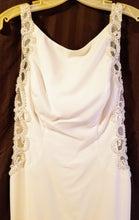Load image into Gallery viewer, Galina Signature &#39;Beaded Illusion&#39; size 8 new wedding dress front view on hanger
