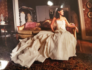 Maggie Sottero 'Imperial' size 8 used wedding dress side view on bride