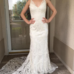 Allure Bridals '8856' size 2 new wedding dress front view on bride