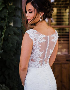 Stella york '6476' size 14 used wedding dress back view on bride