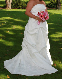 Custom Made Strapless Gown - Custom made - Nearly Newlywed Bridal Boutique - 1
