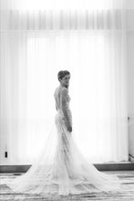 Load image into Gallery viewer, Berta &#39;Fall/Winter 2018 - 119&#39; size 2 used wedding dress back view on bride
