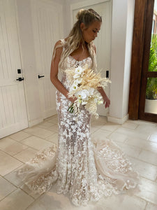 Galia lahav 'Maya-straigt size' wedding dress size-04 PREOWNED