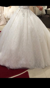 Ines Di Santo 'Fontanne' size 6 used wedding dress back view on bride