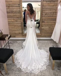 Stella York '6648' wedding dress size-08 NEW