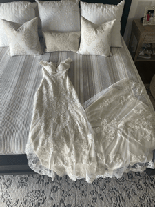 Stella York '6118CR' wedding dress size-02 NEW