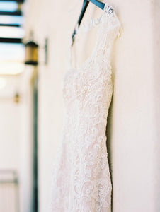 'Martina Liana 'ML803CRZP' size 6 used wedding dress side view on hanger