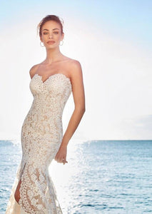 Eddy K. 'Elena' size 4 used wedding dress front view on model