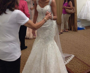 leggenda bridal '00000' wedding dress size-02 PREOWNED