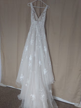 Load image into Gallery viewer, Maggie Sottero &#39;Meryl Lynette&#39; size 0 used wedding dress back view on hanger
