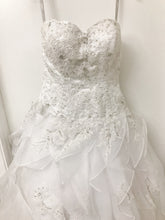 Load image into Gallery viewer, Alfred Angelo &#39;Sapphire&#39; size 4 sample wedding dress front view on hanger
