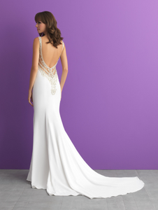 Allure 'Romance' size 10 new wedding dress back view on model