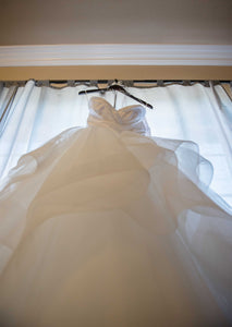 Hayley Paige 'Londyn' size 6 used wedding dress back view on bride