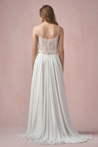 Watters 'Ruby Skirt' size 4 new wedding dress back view on model