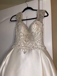 Casablanca '2416-1FB' wedding dress size-06 PREOWNED