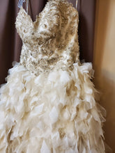 Load image into Gallery viewer, Maggie Sottero &#39;Jahalia&#39; size 8 used wedding dress front view on hanger
