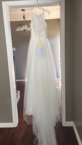 Allure 'Romance-3114' size 2 new wedding dress back view on hanger