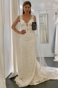 Laudae 'Jasmine gown' wedding dress size-08 NEW