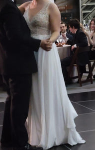 Casablanca '2422 ZOEY' wedding dress size-10 PREOWNED