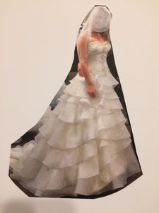 Justin Alexander '8486' size 8 new wedding dress side view on bride