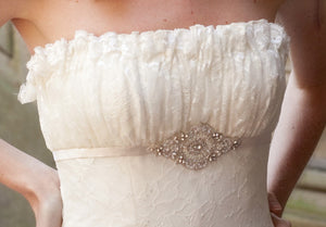 Priscilla of Boston Platinum STYLE PL163 Wedding Dress - Priscilla of Boston - Nearly Newlywed Bridal Boutique - 4