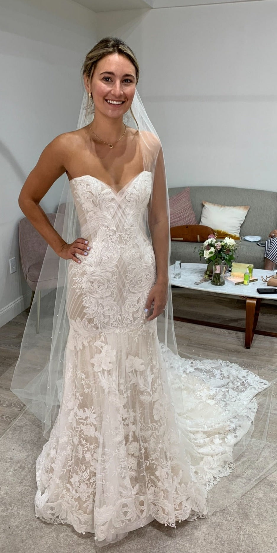 Ines Di Santo 'Annette' wedding dress size-04 NEW