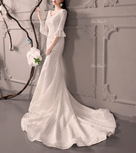 Load image into Gallery viewer, La La Hill &#39;Lace Mermaid Dress&#39; wedding dress size-02 NEW
