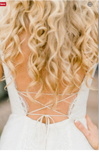 Load image into Gallery viewer, Hayley Paige &#39;Ren&#39; size 16 new wedding dress back view on model
