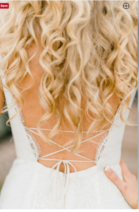 Hayley Paige 'Ren' size 16 new wedding dress back view on model