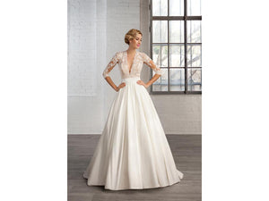 Cosombella '7746' size 4 used wedding dress front view on model