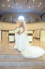 Load image into Gallery viewer, Maggie Sottero &#39;Sabelle&#39; size 8 used wedding dress front view on bride
