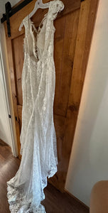 David's Bridal 'SWG884 IVORY' wedding dress size-06 NEW