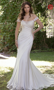 Sophia Tolli 'Y21820' size 10 new wedding dress front view on model