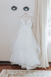 Stella York '6988' wedding dress size-12 PREOWNED