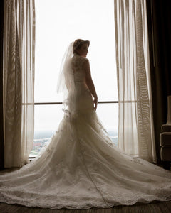 Justin Alexander '8689' wedding dress size-06 PREOWNED