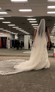 David's Bridal 'SWG755' wedding dress size-06 NEW