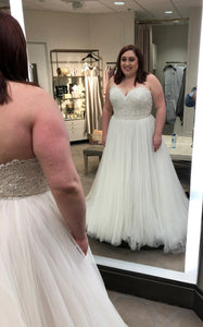 Watters 'Sheridan 8019B' wedding dress size-16 NEW