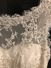 Load image into Gallery viewer, Robert Bullock &#39;Maggie&#39; size 4 new wedding dress close up of fabric
