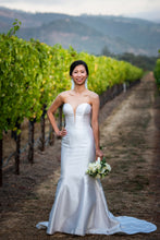 Load image into Gallery viewer, Victor Harper Couture &#39;431&#39; size 2 used wedding dress front view on bride
