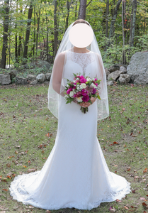 Mikaella '12987' wedding dress size-08 PREOWNED