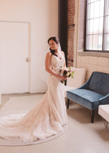 Load image into Gallery viewer, Mon Cherie &#39;Cabaletta&#39; size 4 used wedding dress front view on bride
