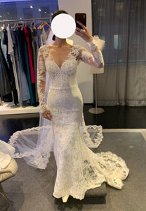 Amsale 'Andi' wedding dress size-04 PREOWNED